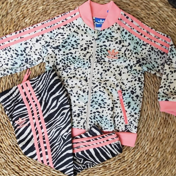 adidas leopard print jogging suit
